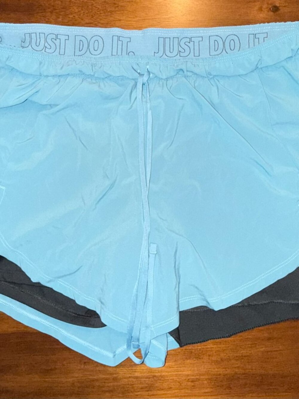 Nike "Just do it" Men’s Power Workout Training Slim Shorts 2 in 1 Size XL